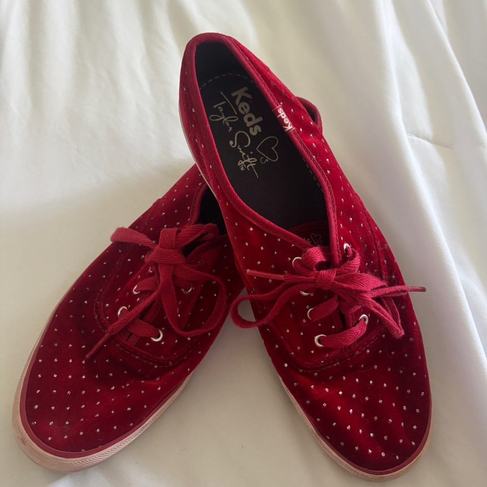 Taylor Swift Keds Women's Sparkling Red Sneakers